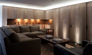 Living room at Spy Pond