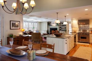 Alcott Farm kitchen and living room