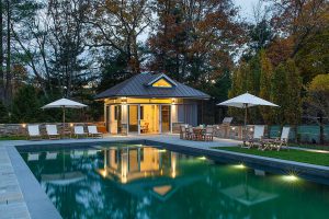 Meadow Lark Pool at night