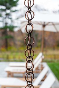 Meadow Lark Rain Chain close up